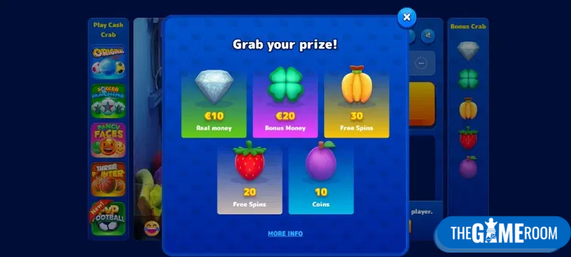 Speel met de Bonus Crab in het casino